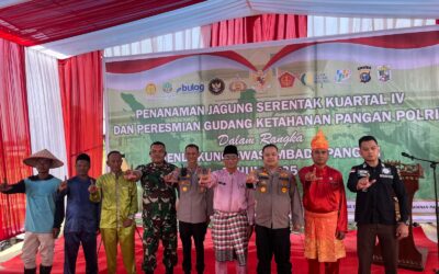Kegiatan Tanam Raya Jagung Pipil Serentak Seluruh Indonesia Kuartal IV di Desa Lubuk Ogong