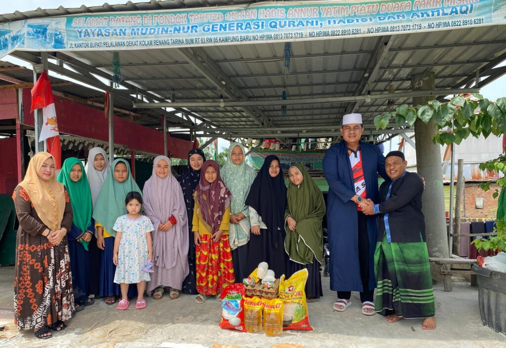 FPI Pelalawan Gelar Bakti Sosial Memperingati Milad ke-5 dengan Pembagian Sembako untuk Yatim dan Dhuafa