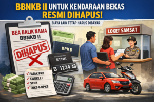 BBNKB Kendaraan Bekas Ditiadakan, Ini Biaya yang Masih Harus Dibayar