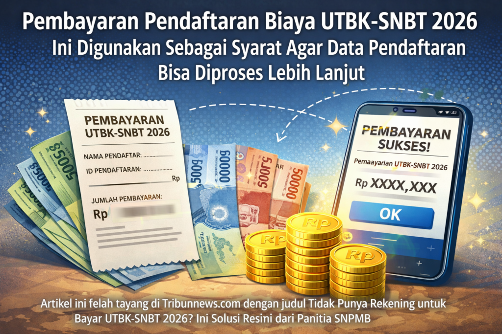 Belum Punya Rekening untuk Bayar UTBK-SNBT 2026? Ini Cara Resmi dari Panitia