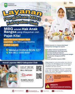 Pemkab Siak Sediakan Layanan Pengaduan MBG Melalui WhatsApp