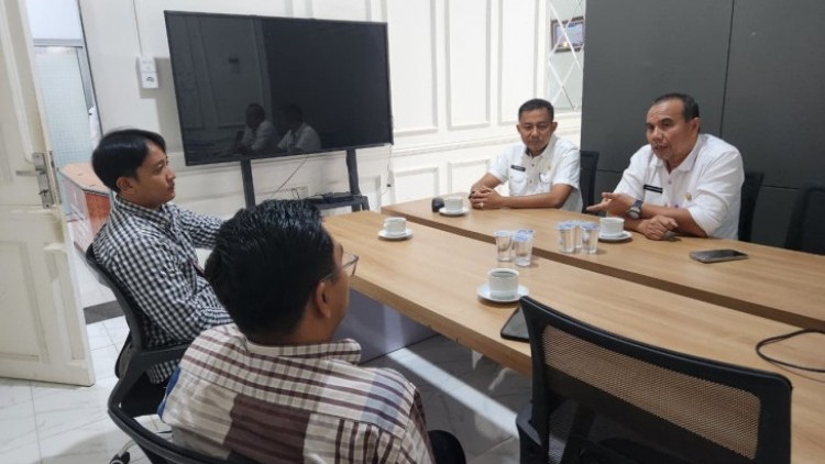 Kadis Kominfotiksan Kampar Terima Kunjungan Telkomsel Region Sumbagteng, Bahas Kerja Sama