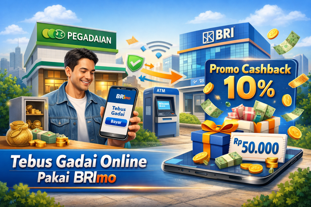 Tebus Gadai Pegadaian Kini Bisa Lewat BRImo, Nikmati Promo Cashback