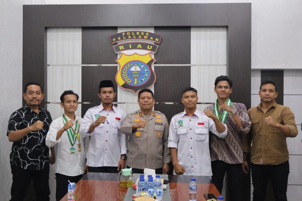 KAMMI Komisariat Pelalawan Silaturahmi ke Kapolres, Dorong Pemberantasan Narkoba dan Penertiban Kamtibmas