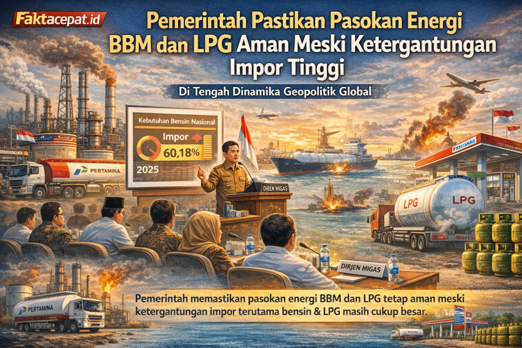 Pemerintah Pastikan Pasokan BBM dan LPG Aman, Meski Ketergantungan Impor Masih Tinggi