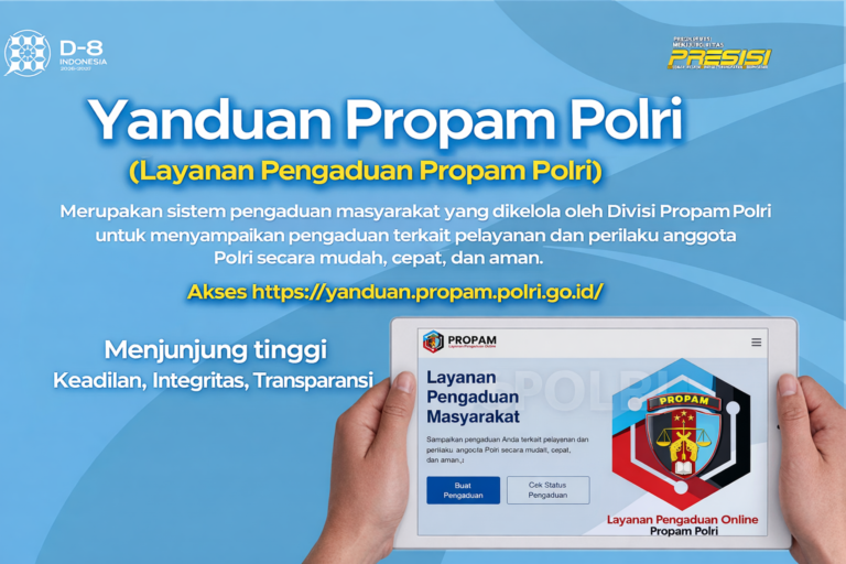 Yanduan Propam Polri: Layanan Pengaduan Online untuk Tingkatkan ...