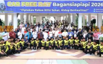 Sinergi Bupati Rohil dan Dandim 0321 Semarakkan CFD Batu Enam, Ribuan Warga Antusias