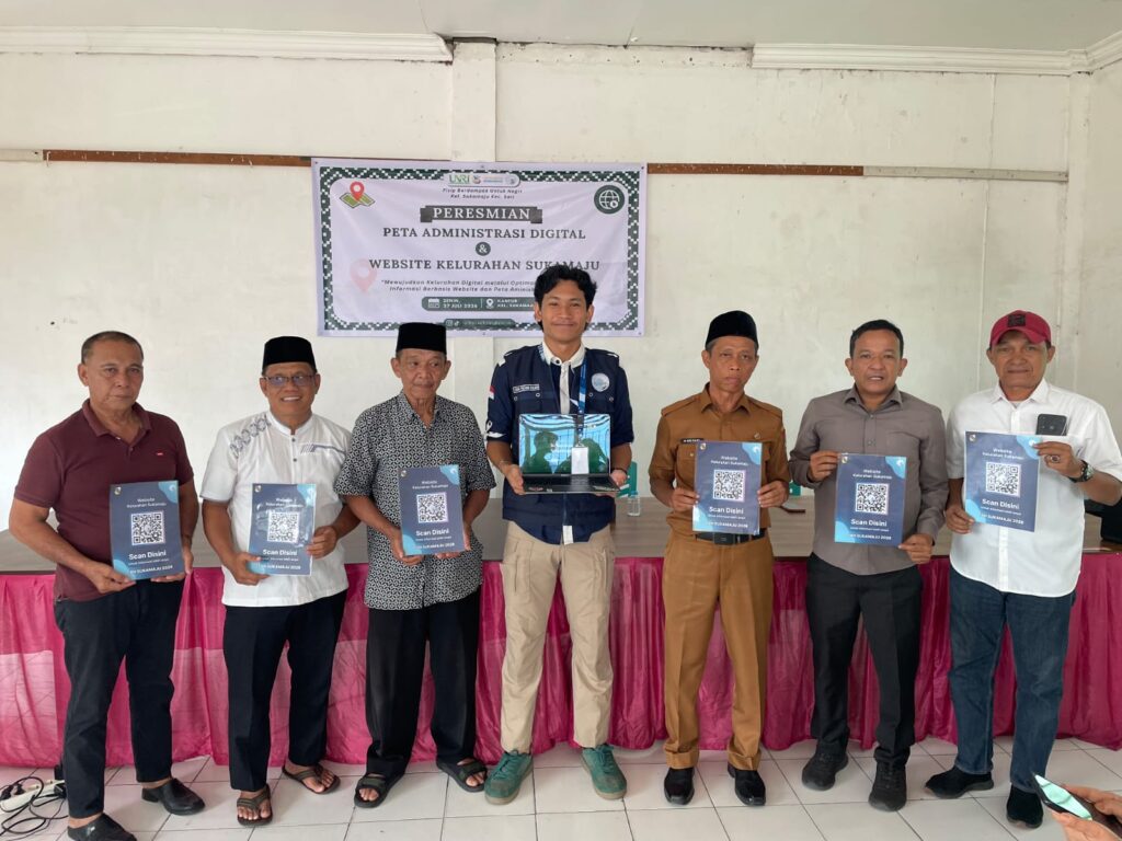 Wujudkan Kelurahan Modern, Mahasiswa FBN FISIP UNRI Kembangkan Peta Digital dan Website untuk Tingkatkan Pelayanan Publik