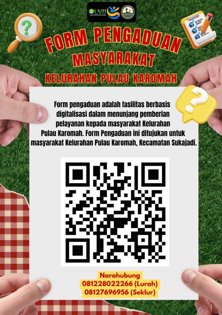 Dukung Digitalisasi Layanan, Kukerta Unri Luncurkan Kanal Pengaduan Warga Pulau Karomah